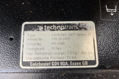 Chiller TehnoTrans Alpha t 35 o wydajności 7 kW - tabliczka znamionowa