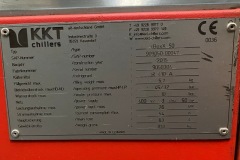 Serwis chiller KKT CboxX50 - tabliczka znamionowa
